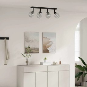 vidaXL Σποτ οροφής Μαύρο 70 x 13 x 26 εκ. Γυαλί και μέταλλο