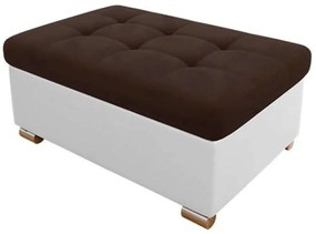 Σκαμπό Niko Plus 161631899 96x70x41cm Brown-White