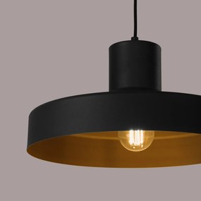 Κρεμαστό φωτιστικό BILO μαύρο ατσάλι/1x15W
