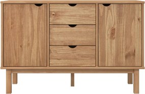 vidaXL Ντουλάπι OTTA 113,5 x 43 x 73 εκ. από Μασίφ Ξύλο Πεύκου