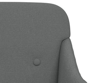 vidaXL Πάγκος Σκούρο Γκρι 110x76x80 εκ. Υφασμάτινος