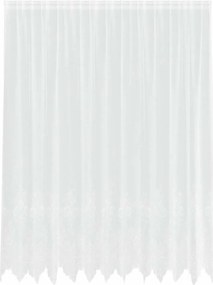 vidaXL Κουρτίνα Δαντέλας με κουρτίνες Λευκό 240 x 300 εκ Πολυεστέρας