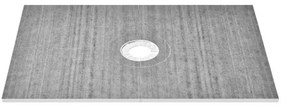VEVOR Shower Curb Kit, 1219x1828mm Shower Pan Kit with 160mm Central Drain, Lightweight EPS Shower Installation Kits with 2 Waterproof Cloths, Shower Pan Slope Sticks Fit for Bathroom