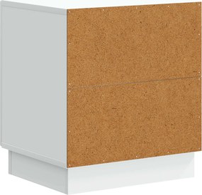 vidaXL Κομοδίνο Λευκό 43 x 34,5 x 47 εκ. Επεξεργασμένο Ξύλο