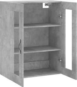 vidaXL Ντουλάπι Επιτοίχιο Γκρι Σκυροδεμ. 69,5x34x90 εκ. Επεξεργ. Ξύλο