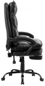 VEVOR Executive Office Chair High Back Chair with Footrest Lumbar Pillow Black