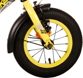 Thombike 12 Inch 21,5 cm Boys Coaster Brake Black/Yellow