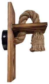 Φωτιστικό Τοίχου  Μονόφωτο UT-01AP 31-0321 Brown Rope