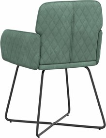 vidaXL Καρέκλες φαγητού 2 pcs Βελούδο Θαλασσί 59 x 56,5 x 86 εκ.