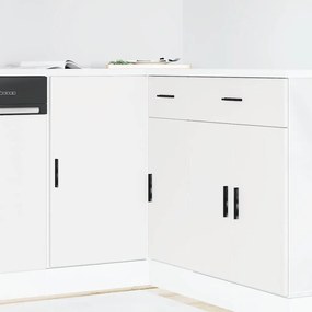 vidaXL Ντουλάπι βάσης νεροχύτη Lyon Λευκό από Επεξεργασμένο Ξύλο