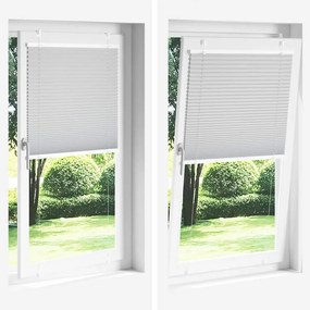 vidaXL Πλισέ περσίδα Μαύρο 80x200 cm Πλάτος υφάσματος 79,4 cm