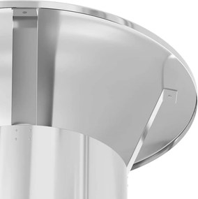 vidaXL Κάλυμμα Βροχής Καμινάδας Ασημί 35 x 35 x 20 εκ