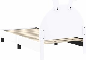 vidaXL Κρεβάτι Παιδικής Κρεβατοκάμαρας με Κεφαλάκι Λευκό 80 x 160 cm
