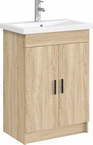 vidaXL Λεκάνη μπάνιου Χρωμέ 61 x 40 x 16,5 εκ. Μέταλλο