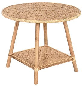 Βοηθητικό Τραπέζι DKD Home Decor Καφέ Bamboo 61 x 61 x 46 cm 61 x 61 x 49 cm