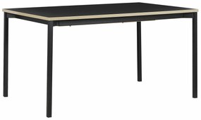 Τραπέζι Berwyn 1392, Μαύρο, 76x90x140cm, 48 kg, Επιμήκυνση, Ινοσανίδες μέσης πυκνότητας, Μέταλλο | Epipla1.gr