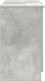 vidaXL Ντουλάπι Μπάνιου Σκυρόδεμα Γκρι 64,5 x 33,5 x 59 εκ.