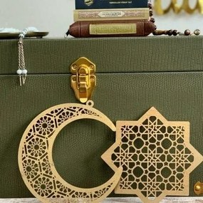 Σετ των 2 Intra απο ξύλο plywood 3mm-4mm πάχος – ξύλο διακοσμήσεων αστεριών για το Ramadan Moon 25x30 cm INTRAVECTRY-MY554828