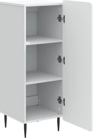 vidaXL Πλαϊνό γραφείο Λευκό 34,5 x 33 x 92 εκ. Επεξεργασμένο Ξύλο