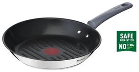 Tefal G7314055 DAILY COOK Ψησταριά-γκριλ, 26 cm, Θερμοδοχείο & Σήμα, Επαγωγή, Sterling Silver