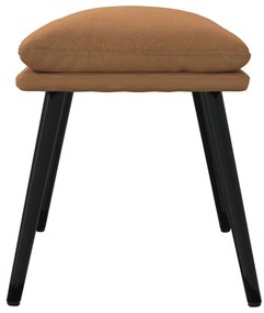 vidaXL Υποπόδιο Taupe 45 x 30 x 39 εκ. από Ύφασμα Μικροϊνών
