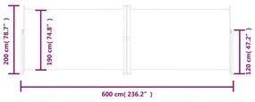 ΣΚΙΑΣΤΡΟ ΠΛΑΪΝΟ ΣΥΡΟΜΕΝΟ ΚΟΚΚΙΝΟ 200 X 600 ΕΚ. 318011