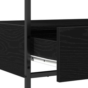 vidaXL Τραπέζι κονσόλας Μαύρη Οξυά 75 x 40 x 75 cm Επεξεργασμένο ξύλο