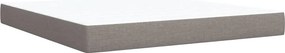 vidaXL Κρεβάτι Boxspring με Στρώμα Taupe 180x200 εκ. Υφασμάτινο