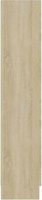 vidaXL Βιτρίνα Χρώμα Sonoma Δρυς 82,5 x 30,5 x 150 εκ. Επεξ. Ξύλο
