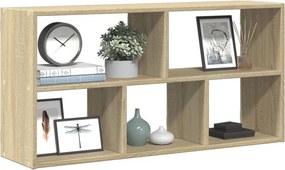 vidaXL Ράφι Τοίχου Sonoma Δρυς 100x25x50 εκ. Επεξεργασμένο Ξύλο