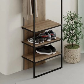 Έπιπλο εισόδου Archy Megapap χρώμα ανοιχτό καρυδί 53x31,7x180εκ.