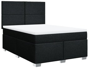 ΚΡΕΒΑΤΙ BOXSPRING ΜΕ ΣΤΡΩΜΑ ΜΑΥΡΟ 160X200 ΕΚ. ΥΦΑΣΜΑΤΙΝΟ 3292834