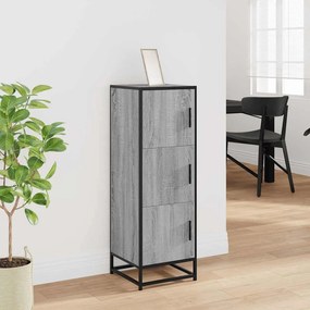 vidaXL Highboard Grey Sonoma Κατασκευασμένο ξύλο και μέταλλο
