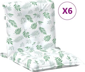 vidaXL Μαξιλάρι Εξωτερικού Χώρου 6 pcs Λευκό 100 x 50 x 7 cm Ύφασμα