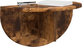 vidaXL Ράφι Τοίχου 2 τμχ. Καπνιστό Δρύς 48 x 24 x 24 εκ