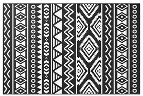 vidaXL Χαλί εξωτερικού χώρου ARAKIL Μαύρο 120x180 cm PP