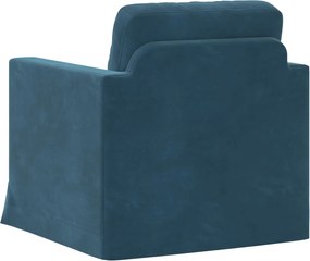 vidaXL Καναπές Μπλε 78 x 78 x 80 εκ. Βελούδο