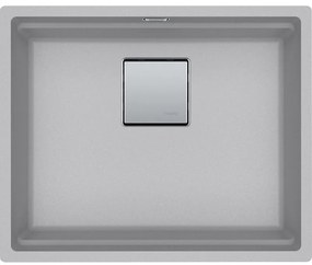 Franke Kubus 2 KNG 110-52 Metallic Platinum Υποκαθήμενος Γρανιτένιος Νεροχύτης 60cm