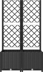 vidaXL Κήπος Μαύρο 80 x 40 x 136 cm