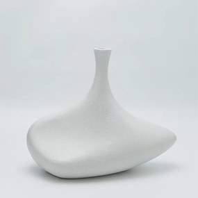 Βάζο Κεραμικό 819-00116 30x14x24cm White Estheti Home Κεραμικό