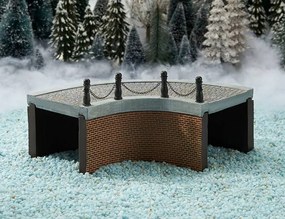 Διακοσμητική Μινιατούρα Δρόμος Στροφή LuVille με διαστάσεις 19x19x11.5cm - 4 τεμάχια