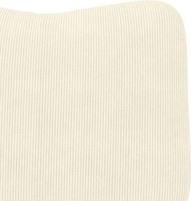vidaXL Πολυθρόνα Κρεμ 63 x 67 x 94 εκ. ύφασμα