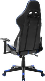 vidaXL Καρέκλα Gaming Μαύρο/Μπλε από Συνθετικό Δέρμα