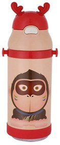 Παγούρι-Θερμός Με Καλαμάκι Gorilla 01-10966 350ml Multi Estia 350ml Stainless Steel
