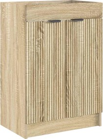 vidaXL Ντουλάπι κάτω από τον νιπτήρα Sonoma Δρυς 56 x 37,5 x 81 εκ