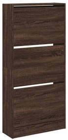 vidaXL Παπουτσοθήκη Καφέ δρυς 60x21x125,5 εκ. από Επεξεργασμένο Ξύλο
