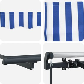 vidaXL Σκηνίτσα Αναδιπλούμενη Μπλε 300 x 200 cm ύφασμα