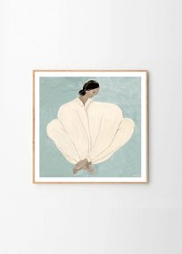 Πόστερ, Meet Me At Jaures, Sofia Lind, (50x50cm), Ανοιχτό Μπλέ/Εκρού, Sustainable Paper, THE POSTER CLUB