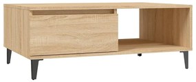 vidaXL Τραπεζάκι Σαλονιού Sonoma Δρυς 90x60x35 εκ. Επεξεργασμένο Ξύλο