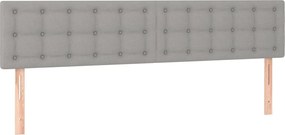 vidaXL Κεφαλάρια Αν. Γκρι 160x5x78/88 εκ. Ύφασμα